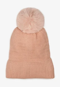 Różowa Czapka Ozdobiona Pomponem Kulame