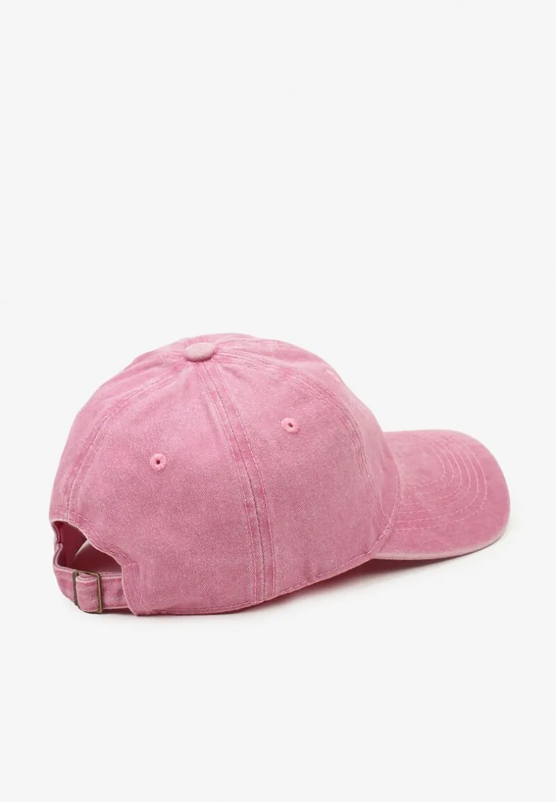 Różowa Czapka z Daszkiem z Bawełny Gliss