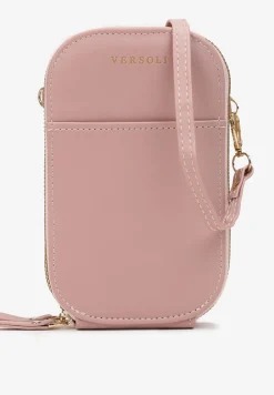 Różowa Dwukomorowa Torebka na Pasku Foick