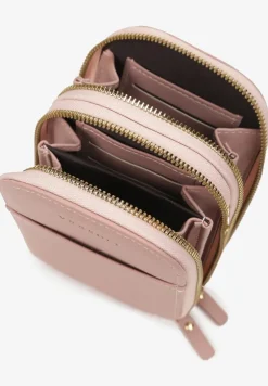 Różowa Dwukomorowa Torebka na Pasku Foick
