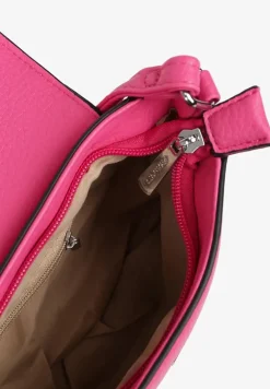 Różowa Mała Torebka Listonoszka Zdobiona Kokardą Nalieve