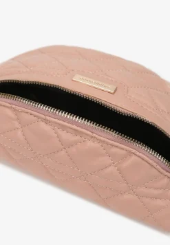 Różowa Nerka Pikowana z Paskiem i Łańcuszkiem Guergoria