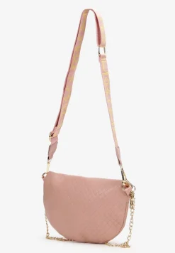 Różowa Nerka z Łańcuszkiem i Metalową Ozdobą Lovatte