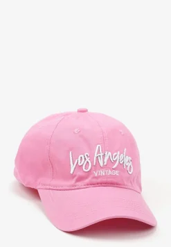 Różowa Regulowana Czapka z Daszkiem z Bawełny Lorzedia