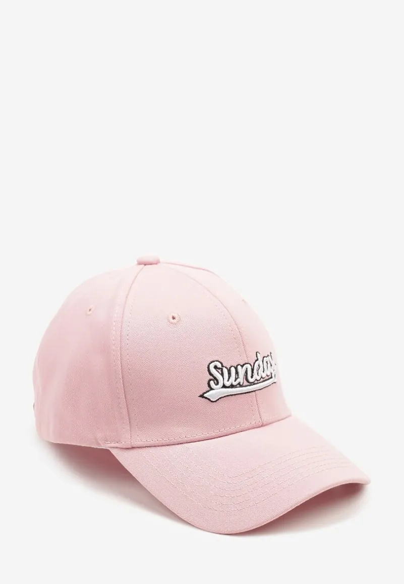 Różowa Regulowana Czapka z Daszkiem z Bawełny Taniritia