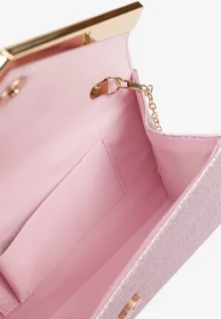 Różowa Torebka Kopertówka z Dodatkowym Łańcuszkiem Milenna