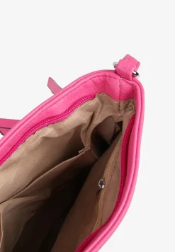 Różowa Torebka Typu Listonoszka z Zasuwanymi Kieszeniami Silatea