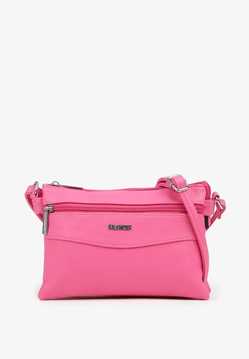 Różowa Torebka Typu Listonoszka o Prostokątnym Fasonie Izinia