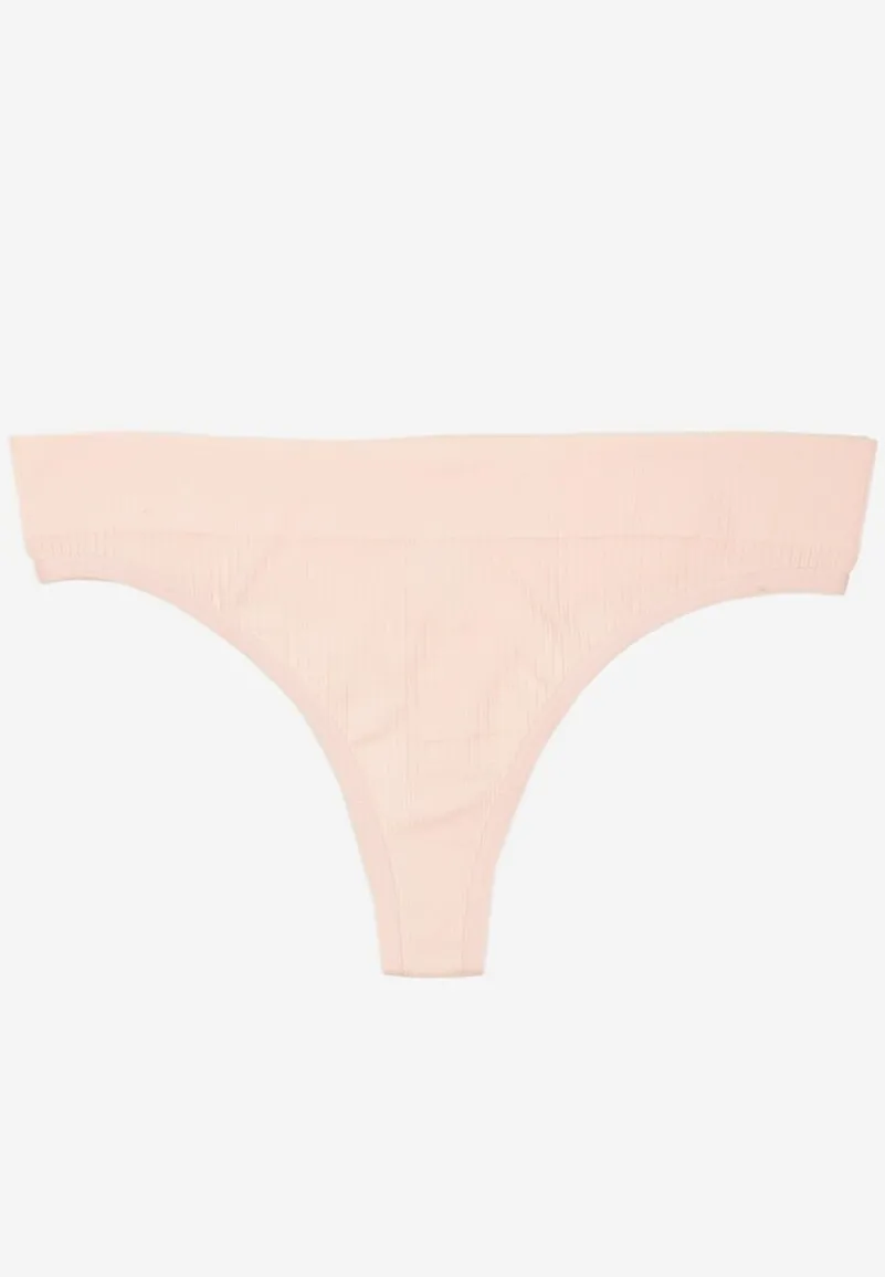 Różowe Basicowe Majtki Stringi Pillivene