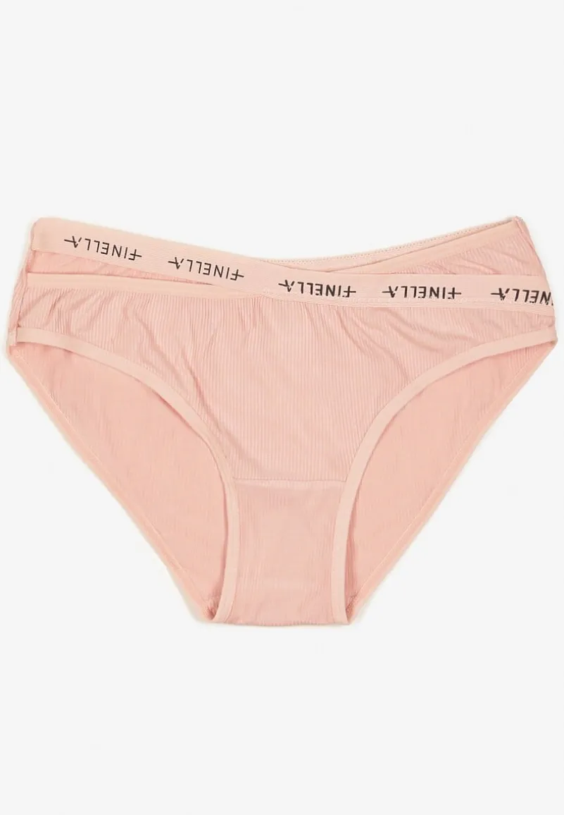 Różowe Bawełniane Majtki Figi z Napisami Zeiala
