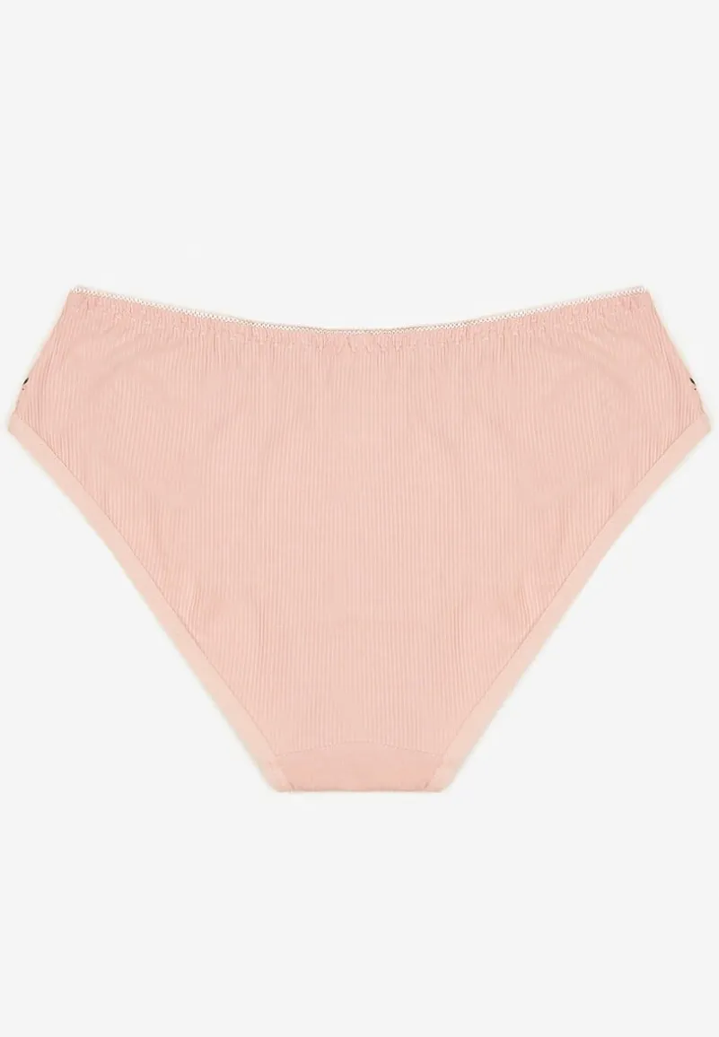 Różowe Bawełniane Majtki Figi z Napisami Zeiala