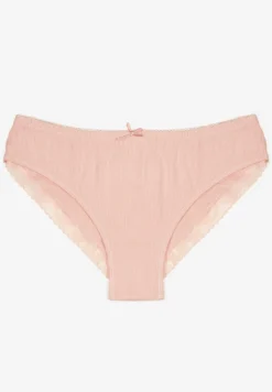 Różowe Bawełniane Majtki z Kokardą i Koronką Tamielis