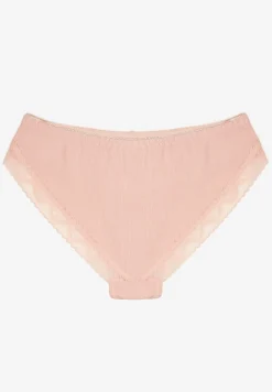 Różowe Bawełniane Majtki z Kokardą i Koronką Tamielis