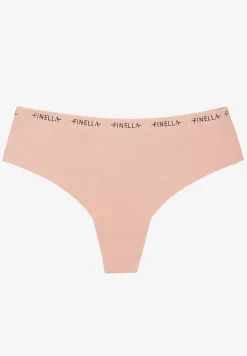 Różowe Bezszwowe Majtki z Napisami Davoria