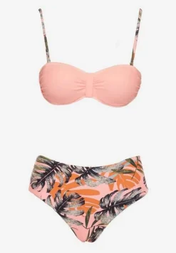 Różowe Bikini z Wiązaniem na Plecach Yesmine
