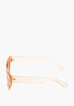 Różowe Designerskie Okulary Przeciwsłoneczne z Filtrem UV z Lekkiego Tworzywa Quesdia