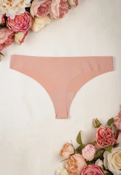 Różowe Majtki Bezszwowe Stringi Genevra