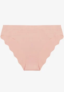 Różowe Majtki Bezszwowe Typu Figi Ozdobione Falbanką Veloti