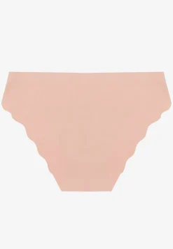 Różowe Majtki Bezszwowe Typu Figi Ozdobione Falbanką Veloti