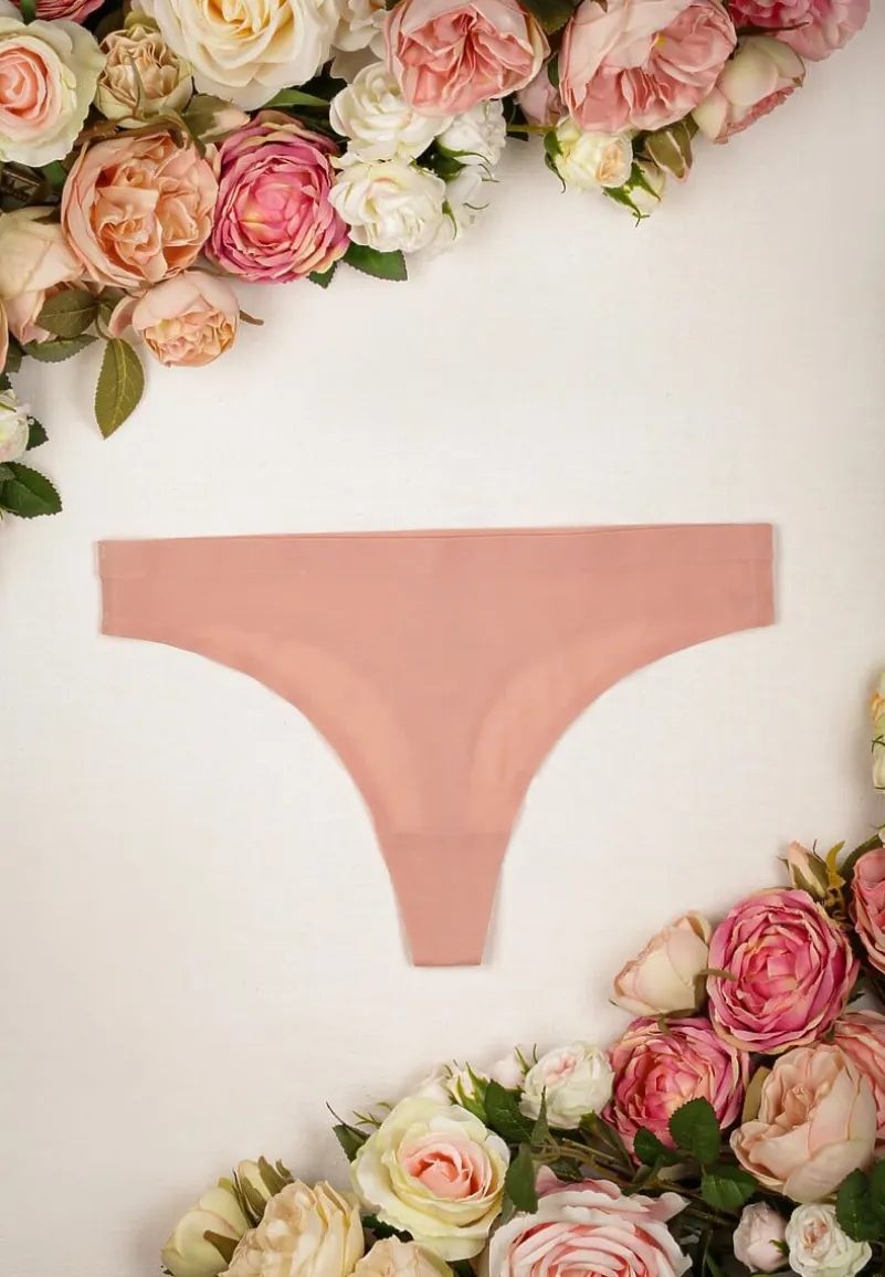 Różowe Majtki o Kroju Bezszwowych Stringów Nevule
