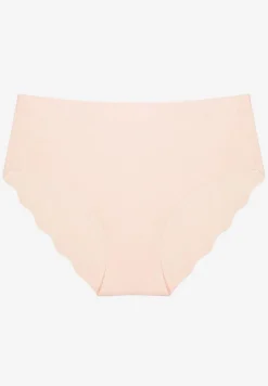Różowe Majtki Typu Figi Ozdobione Falbanką Lilivies