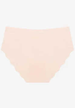 Różowe Majtki Typu Figi Ozdobione Falbanką Lilivies