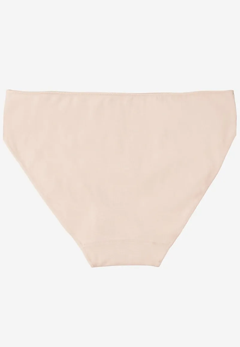 Różowe Majtki Typu Figi z Bawełny Silomena