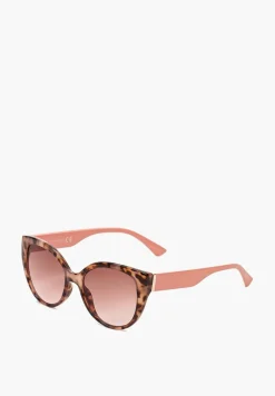 Różowe Szerokie Okulary Przeciwsłoneczne z Oprawką Kocie Oczy Nagarria
