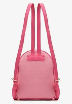 Różowy Plecak ze Złotymi Wykończeniami i Łańcuchem wokół Rączki Jianula