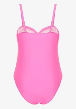 Różowy Strój Kąpielowy z Ozdobnym Wiązaniem Temelea