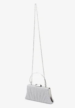 Srebrna Połyskująca Torebka Kopertówka Inella