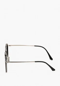 Srebrno-Szare Okulary Przeciwsłoneczne z Okrągłymi Oprawkami Scalode