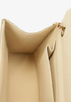 Srebrno-Złota Połyskująca Torebka w Cyrkonie z Rączką Klesja