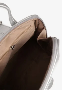 Srebrny Plecak Regulowany z SuwakiemClarisia