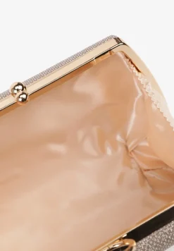 Szampańska Torebka Typu Kopertówka Ozdobiona Okrągłym Uchwytem Tolarania