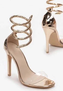 Szampańskie Transparentne Sandały Saphalane