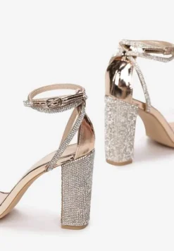 Szampańskie Transparentne Sandały Rhethera