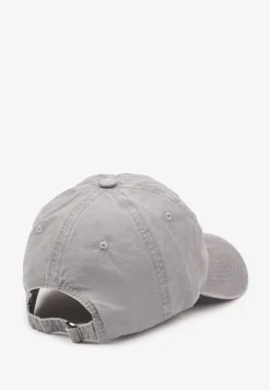 Szara Bawełniana Czapka z Daszkiem Zdobiona Napisem Reitenia