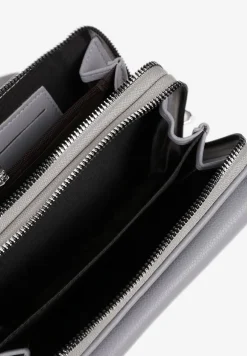 Szara Mała Torebka z Dwiema Komorami i Dodatkowymi Odpinanymi Paskami Sialitha