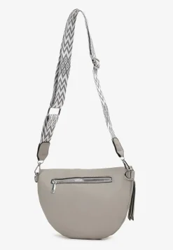 Szara Nerka z Materiałowym Paskiem Ehadeel