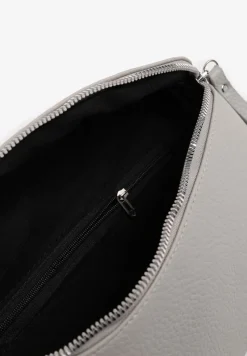 Szara Nerka z Materiałowym Paskiem w Mozaikowe Wzorki Delavinea