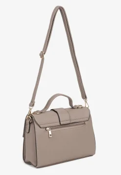 Szara Torebka Listonoszka z Geometryczną Klapą Efariella