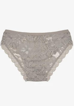 Szare Majtki Typu Figi Ozdobione Koronkowymi Wstawkami Omikka