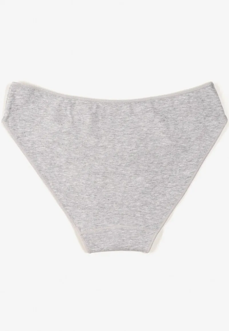 Szare Majtki Typu Figi z Bawełny Silomena