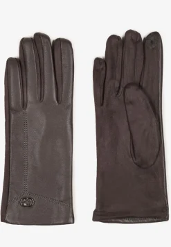 Szare Rękawiczki z Ekoskóry Zinnarra