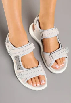 Szare Sandały Vices z Ozdobną Perforacją Reitoria