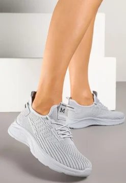Szare Siateczkowe Buty Sportowe Sneakersy Ulinoria