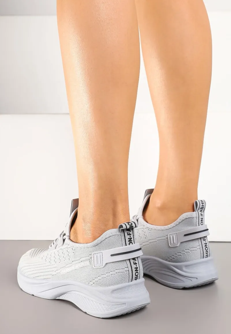 Szare Siateczkowe Buty Sportowe Sneakersy Ulinoria