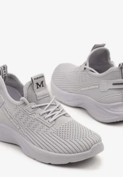 Szare Siateczkowe Buty Sportowe Sneakersy Ulinoria