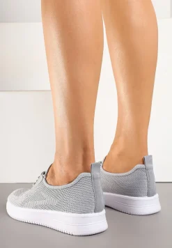 Szare Siateczkowe Buty Sportowe Sneakersy Eravessa